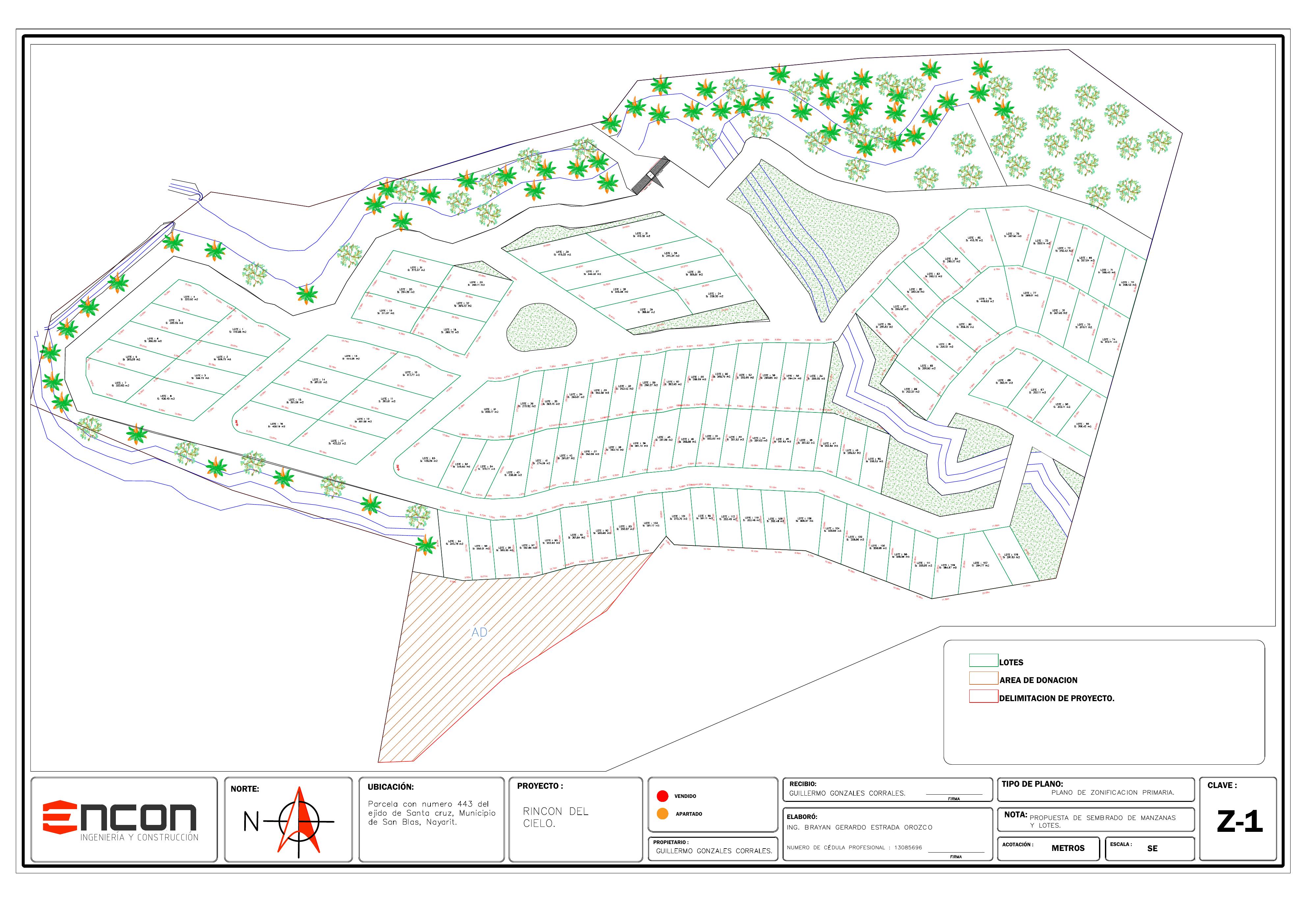 Plano de Cumbres de Miramar